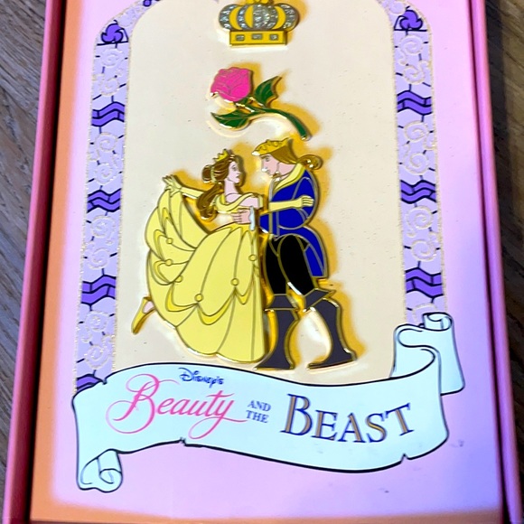 Disney Jewelry - NWOT Disney’s Beauty and the Beast Pin Set